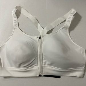 Under Armour Women's UA Infinity High Zip Sports Bra 1373860 L NWT